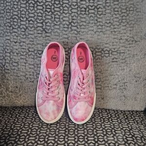 Pink Tie-Dye Girl's Sneakers